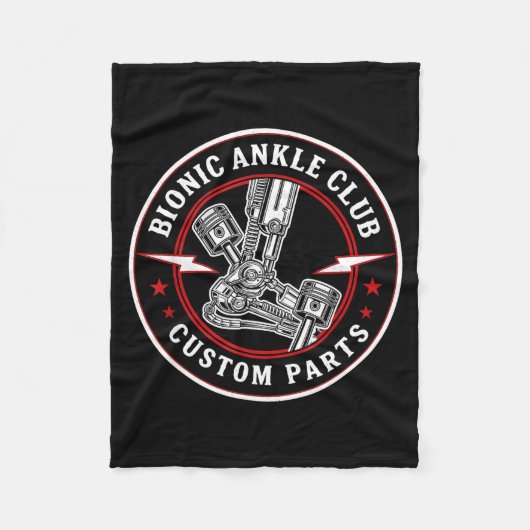 Bionic Ankle Replacement Recovery Bionic Ankle Sur フリースブランケット (正面)