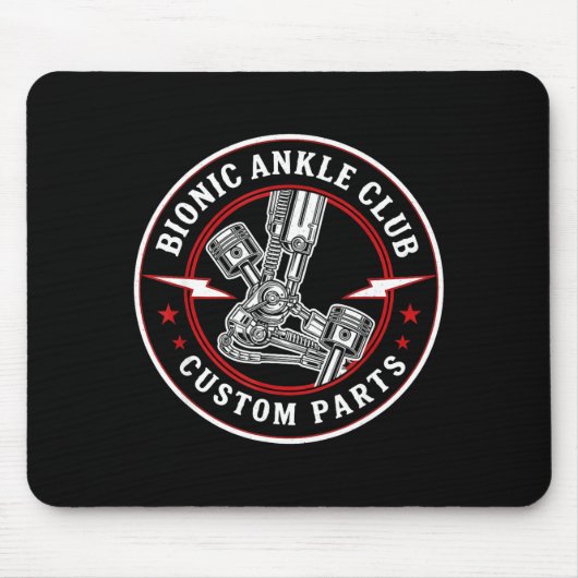 Bionic Ankle Replacement Recovery Bionic Ankle Sur マウスパッド (正面)