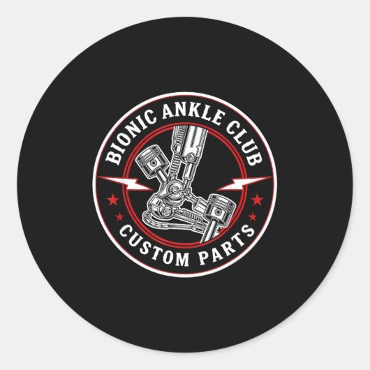 Bionic Ankle Replacement Recovery Bionic Ankle Sur ラウンドシール (正面)