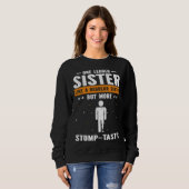 Bionic Leg Theme and Amputation Survivor Theme スウェットシャツ (正面フル)