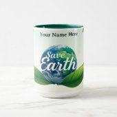 Biophilic Eco-Guardians' Embrace マグカップ (中央)