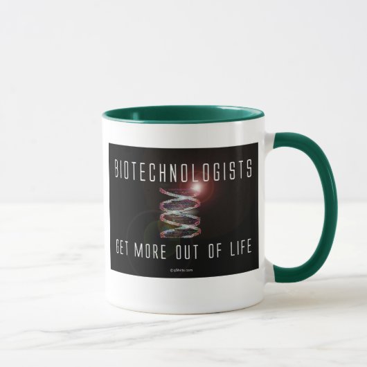Biotechnologistsは生命から多くを得ます マグカップ (右)