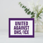 Bipartisan United Against DHS/ICE/CBP ポストカード (スタンド正面)