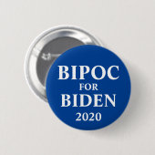 BIPOC バイデン支持 ボタン 缶バッジ (正面&裏面)