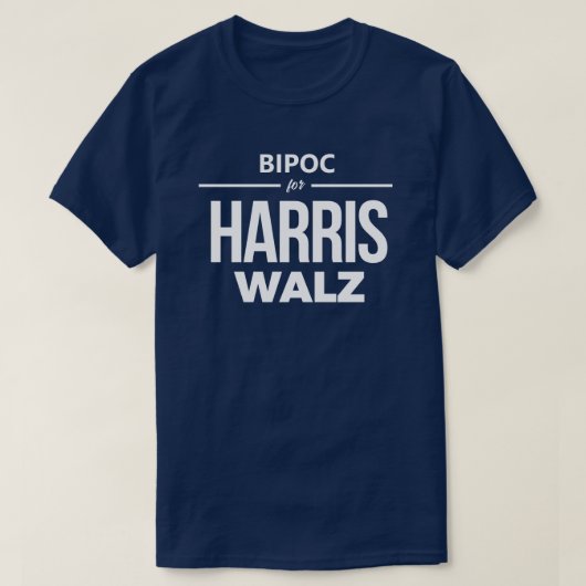 BIPOC for Harris Walz Tシャツ (デザイン正面)