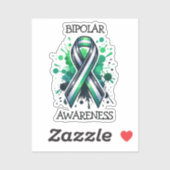 Bipolar Awareness Ribbon シール (シート)