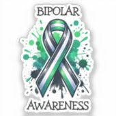 Bipolar Awareness Ribbon シール (正面)