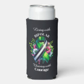 Bipolar Awareness | Thriving with Courage スリム缶クーラー (Seltzer正面)