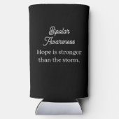 Bipolar Awareness | Thriving with Courage スリム缶クーラー (裏面)