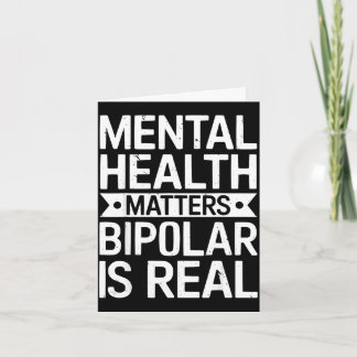 Bipolar disorder awareness depression mental healt カード