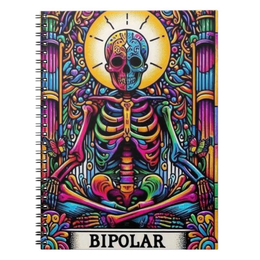 Bipolar Tarot Card | Mystical Occult  ノートブック (正面)