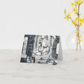 BIRの絵画#10カード カード (黄色い花)