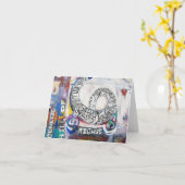 BIRの絵画#6カード カード (黄色い花)