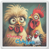 “Birb Energy” Mike & Mandy Selfie Vinyl シール (正面)