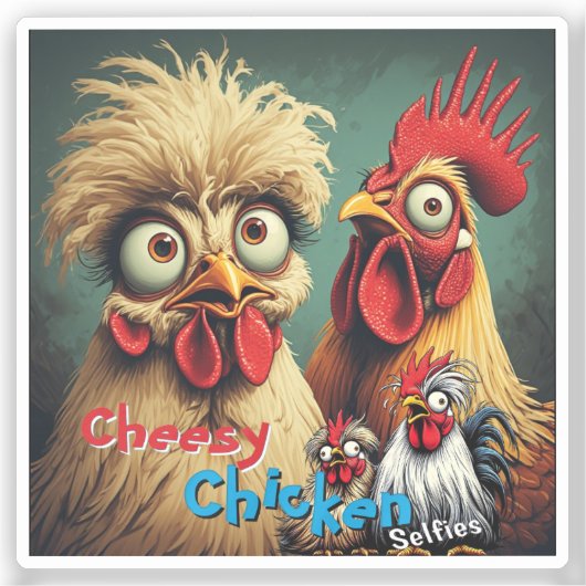 “Birb Energy” Mike & Mandy Selfie Vinyl シール (正面)