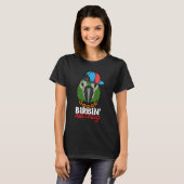 Birbing Ain't Easy Parrot I Hahns Macaw Tシャツ (正面フル)