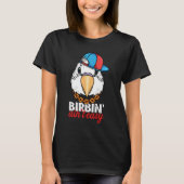 Birbing Ain't Easy Parrot I White Budgie Budgeriga Tシャツ (正面)