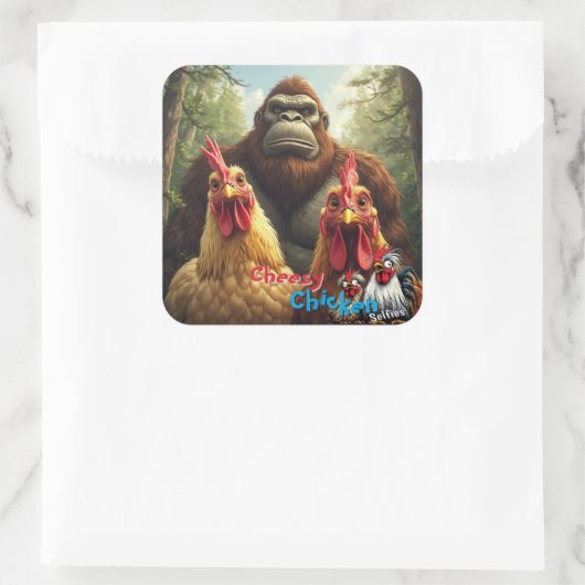 “Birbs Meet Bigfoot” Sticker Sheet スクエアシール (バッグ)