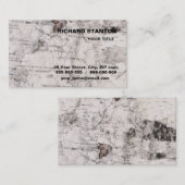 Birch bark pattern business card 名刺 (正面/裏面)