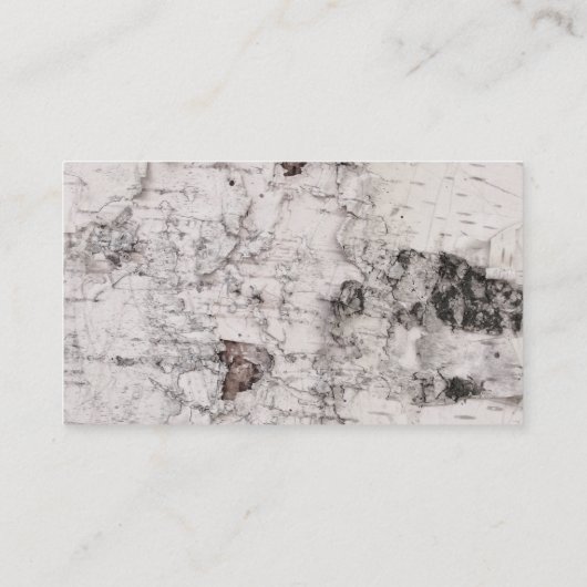 Birch bark pattern business card 名刺 (裏面)