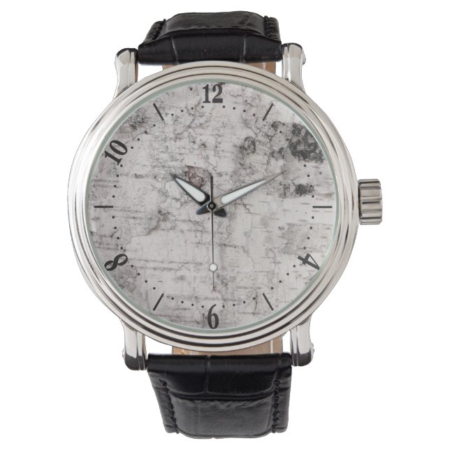 Birch bark pattern watch 腕時計 (正面)