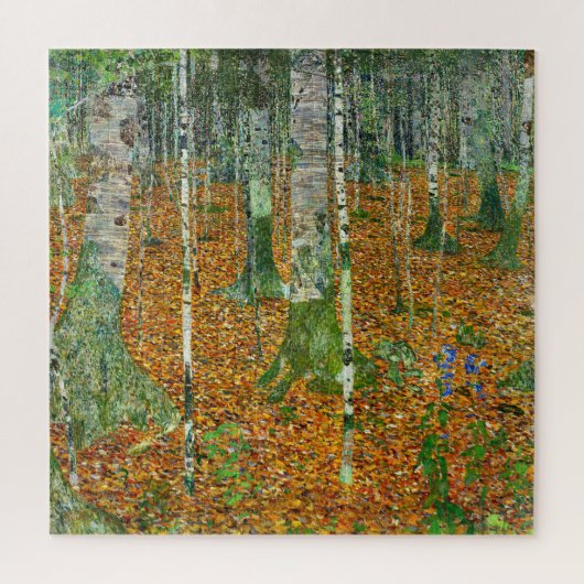 Birch Forest by Gustav Klimt ジグソーパズル (縦)