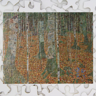 Birch Forest by Gustav Klimt, Vintage Art Nouveau ジグソーパズル