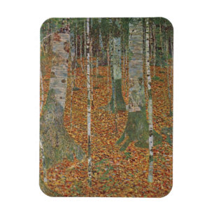 Birch Forest by Gustav Klimt, Vintage Art Nouveau マグネット