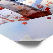 Birch Forest Landscape Poster ポスター (角)