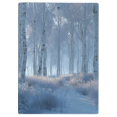 Birch Radiant Snow Forest  クリップボード (裏面)