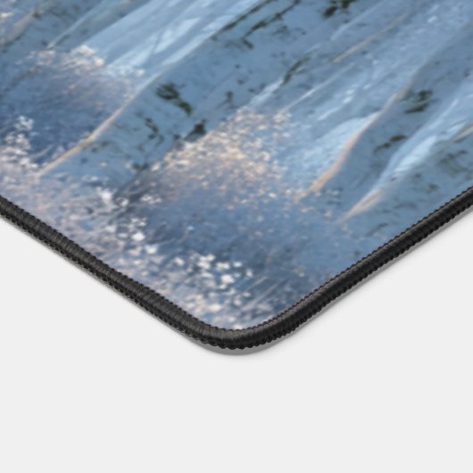 Birch Radiant Snow Forest  デスクマット (コーナー)