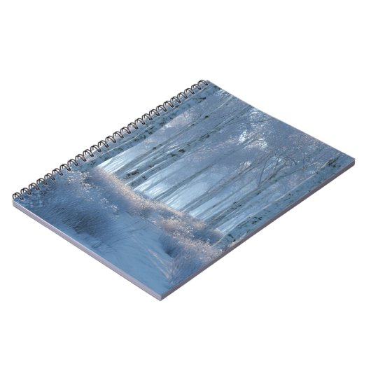 Birch Radiant Snow Forest  ノートブック (左側)