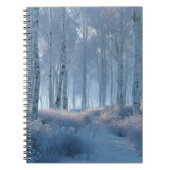 Birch Radiant Snow Forest  ノートブック (正面)