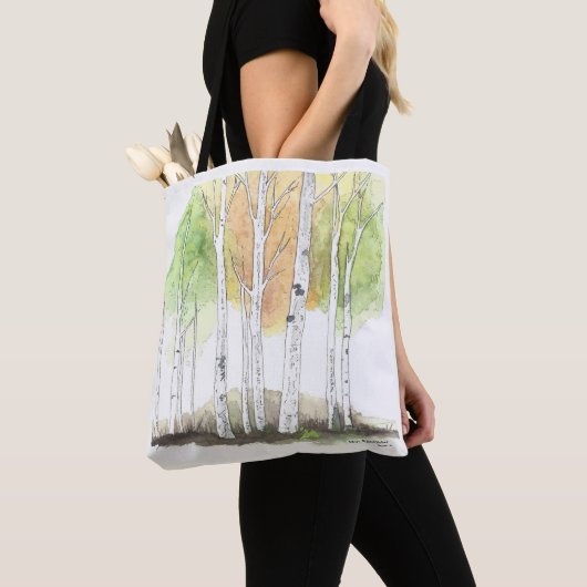 birch tree bag トートバッグ (クローズアップ)