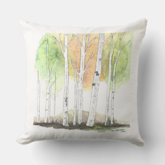 birch tree pillow クッション