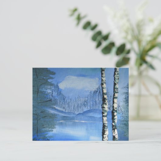 Birch Tree Postcard (horizontal) ポストカード (スタンド正面)