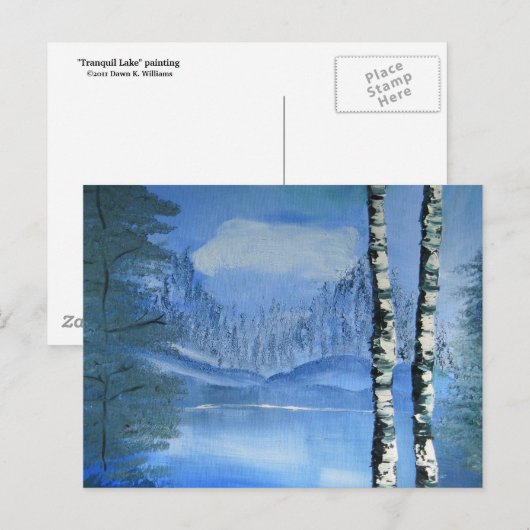 Birch Tree Postcard (horizontal) ポストカード (正面/裏面)