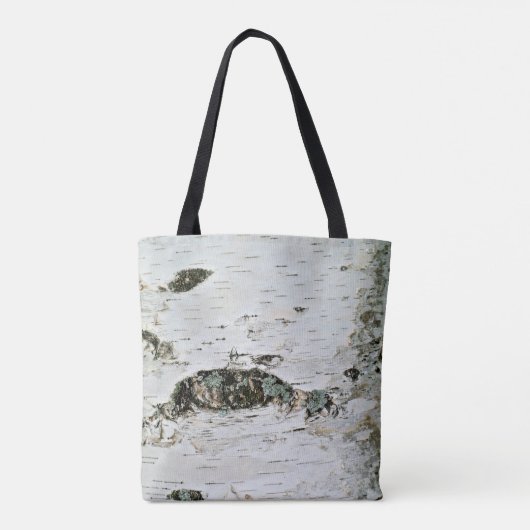 Birch Tree Trunk Nature Forest Natural トートバッグ (裏面)