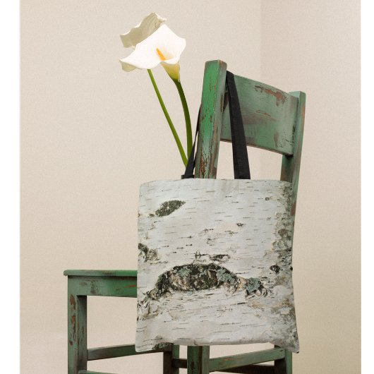 Birch Tree Trunk Nature Forest Natural トートバッグ