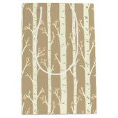 Birch Trees ミディアムペーパーバッグ (正面)