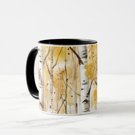 Birch Trees Mug マグカップ (正面左)
