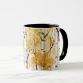 Birch Trees Mug マグカップ (正面右)