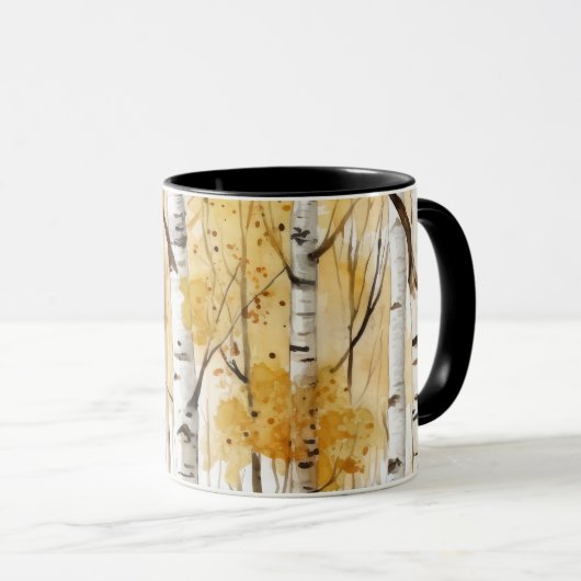 Birch Trees Mug マグカップ (正面右)