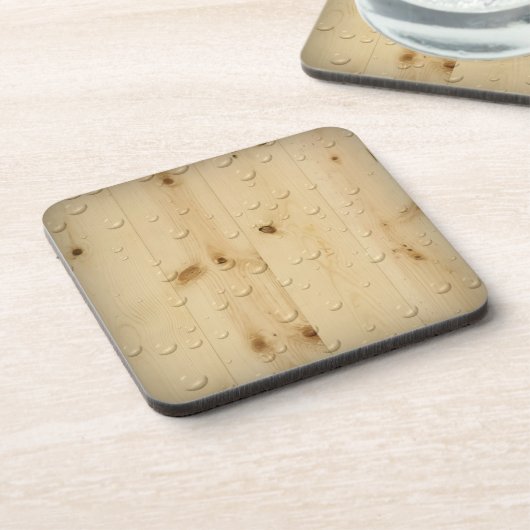 Birch Wood Cork Coaster コースター (左側)