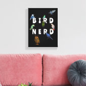 BIRDおたく，オウム，フクロウ，ハト，コカブラ キャンバスプリント (インサイチュ (リビング))