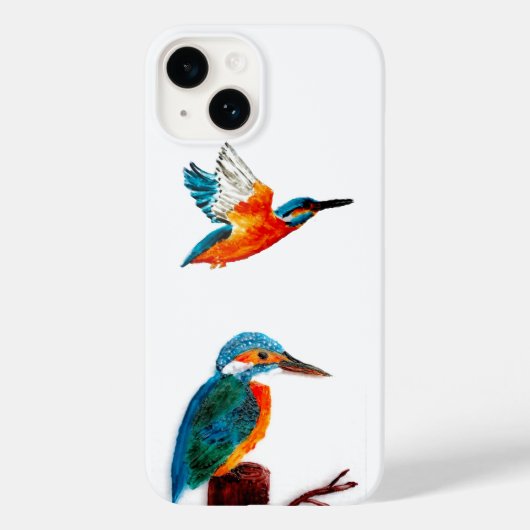 BIrdアートツーキングフィッシャーズ Case-Mate iPhoneケース (裏面)