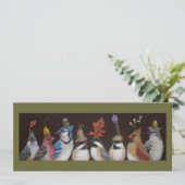 Birdパーティーを#10フラットカードに 招待状 (スタンド正面)