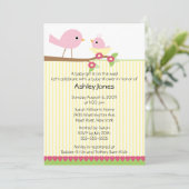 Birdママ及びベビーのベビーシャワー 招待状 (スタンド正面)