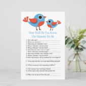 Bird赤ちゃんシャワーのゲームをどれだけ知っているか (スタンド正面)