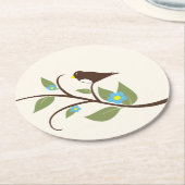 Bird ラウンドペーパーコースター (アングル)